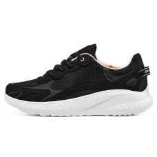 Skechers Bob's Squad Chaos Cushioning Anti-Slip And Wear-Resistant Low-Top Casual Shoes Women's Black 36.5