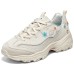Skechers D'Lites 1.0 Chunky Sneakers Women's Low Top Beige/White/Blue 38