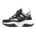 Skechers Sport Wear-resistant And Lightweight Kids Lifestyle Shoes Black White Teenagers 27.5