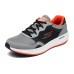 Skechers Cushioning Anti-Slip And Wear-Resistant Low-Top Casual Running Shoes Men's Gray Black Orange Gray black orange, 44