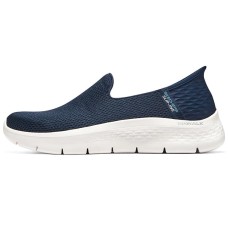 Skechers Slip Ins Slip-Ins Technology Cushioning Wear-Resistant Low-Top Casual Shoes Women's Blue White Синий Белый, 37.5