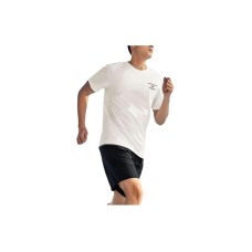 Skechers Casual Sportswear Men's Marshmallow White+Carbon Black, Short-Sleeved Shirt+Shorts, M