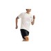 Skechers Casual Sportswear Men's Marshmallow White+Carbon Black, Short-Sleeved Shirt+Shorts, M