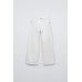 Джинсы wide leg ZARA Белый, 9/10 лет (года) (140 cm)