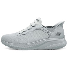Skechers Slip Ins Cushioning Wear-Resistant Low-Top Casual Shoes Men's Gray Серый, 43