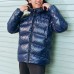 Skechers Down Jacket Men's Dark Blue Black Черный, M
