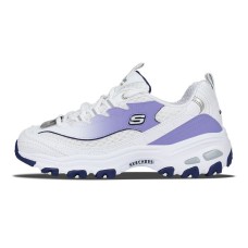 Skechers D'LITES 1.0 Gradient Purple Low-Top Chunky Sneakers Women's Purple White Белый, 40