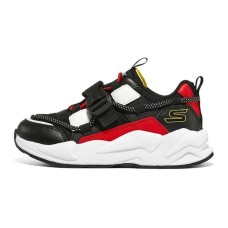 Skechers Ultrasurge Cushioning Slip Resistant And Abrasion Resistant Kids Lifestyle Shoes Black Red Teenagers 37