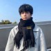WARRIOR Knit Scarves Unisex Black, Basic Packaging-Box Not Included