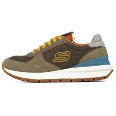 Skechers SUNNY DALE Cushioning Anti-Slip And Wear-Resistant Low-Top Casual Shoes Men's Coffee Brown 44