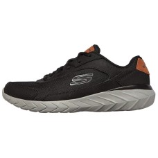 Skechers Overhaul 2.0 Cushioned Slip Resistant Abrasion Resistant Low Top Casual Running Shoes Men's Black Gray 39