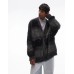 Topman fluffy oversized cardigan in black stripe Черный, M - Chest 40