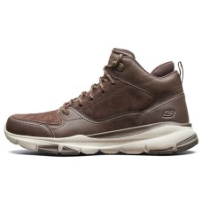 Skechers Cushioning Anti-Slip And Wear-Resistant Mid-Top Casual Shoes Men's Chocolate 41