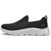 Skechers Slip-Resistant Breathable Lightweight Cushioning Rebound Wear-Resistant Low-Top Casual Shoes Men's Black White Красно-черный, 45.5