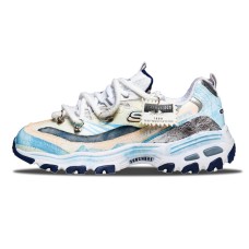 Skechers D'LITES 1.0 Anti Slip Wear Resistant Low Top Chunky Sneakers Women's White Белый, 38