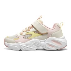 Skechers SKECHERS GIRLS Wear-Resistant Slip-Resistant Kids Lifestyle Shoes Light Pink Red Teenagers Light Pink Red, 31