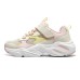 Skechers SKECHERS GIRLS Wear-Resistant Slip-Resistant Kids Lifestyle Shoes Light Pink Red Teenagers Light Pink Red, 31