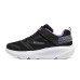 Skechers GO RUN Elevate Anti-Slip And Wear-Resistant Breathable Low-Top Kids' Running Shoes Black Purple Teenagers Черно-фиолетовый, 28.5
