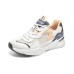 Skechers Cushioning, Wear Resistant Low Top Casual Shoes Women's White Gray Pink White Gray Pink, 38