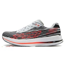 Skechers Cushioned Wear-Resistant Breathable Low-Top Casual Running Shoes Men's White Orange Black white orange black, 39.5