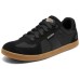 Skechers Anti Slip Wear Resistant Low Top Skateboard Shoes Men's Black Черный, 45