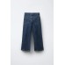 Джинсы wide leg с декоративными швами ZARA Синий, 8/9 лет (года) (131 cm)