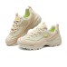 Skechers DLITES Breathable Low-Top Chunky Sneakers Women's Beige Pink natural/multicolor, 38