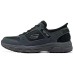 Skechers OUTDOOR MENS Anti-Slip Wear-Resistant Low-Top Hiking Shoes Men's Silver Black Silver Black, 42.5