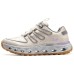 Skechers Glide Step Cloud Sea Slip Resistant Low Top Hiking Shoes Women's Beige Purple Beige Purple, 38
