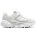 Skechers Girls Slip Resistant Cushioning Abrasion Resistant Kids Lifestyle Shoes White Silver Teenagers Белый, 28.5
