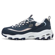 Skechers DLITES Slip Resistant Low Top Chunky Sneakers Women's Marine Blue Синий, 38