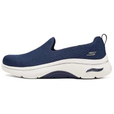 Skechers WOMEN'S GO WALK Anti-Slip Wear-Resistant Low-Top Casual Shoes Women's Blue White Синий Белый, 35