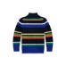 Toddler and Little Boys Striped Cotton Quarter-Zip Sweater Разноцветный, 3
