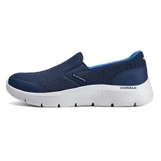 Skechers Go Walk Fle Anti Slip Wear Resistant Low Top Casual Shoes Men's Blue Синий, 43