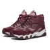 Skechers D'LITES 2.0 Cushioning, Slip Resistant, And Abrasion Resistant High Top Chunky Sneakers Women's Burgundy 35
