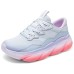Skechers Sport Cushioning Slip Resistant Rebound Breathable Low Top Casual Shoes Women's Lavender Lavender/Multicolor, 36