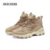 Skechers Modern Comfort Anti-Slip Wear-Resistant High-Top Casual Shoes Women's Tan Бежевый, 35
