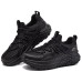 Skechers Sport Cushioning Anti-Slip And Wear-Resistant Breathable Support Low-Top Casual Running Shoes Men's Black Черный, 42