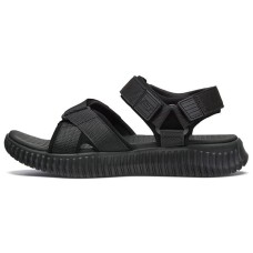 Skechers Elite Flex Velcro Sports Black Sandals 45