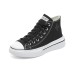 Skechers Anti Slip Wear Resistant Low Top Canvas Shoes Women's Black White Черно-белый, 37