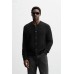 Кардиган с рельефным узором ZARA Черный, M