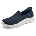 Skechers Slip Ins Slip-Ins Technology Cushioning Wear-Resistant Low-Top Casual Shoes Women's Blue White Синий Белый, 37.5