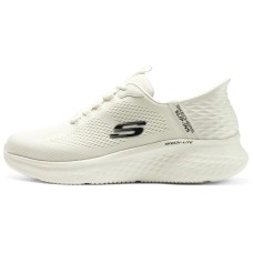 Skechers Cushioned Slip-Resistant Low-Top Casual Running Shoes Men's Ivory Бежевый, 42.5