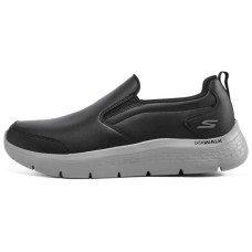 Skechers Go Walk Fle Fle Cushioning Lightweight Low-Top Casual Shoes Men's Black Gray 43