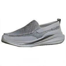 Skechers Cushioning Wear-Resistant Low-Top Casual Shoes Men's Gray Серый, 39.5