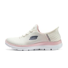 Skechers Hands Free Slip-Ins Anti-Slip Wear-Resistant Low-Top Casual Shoes Women's Pink White Розовый Белый, 37