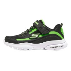 Skechers Wear-Resistant Breathable Slip-Resistant Casual Shoes Black/Lemon Teenagers 32
