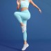 Skechers Athletic Trousers Women's Mist Blue Mist Blue/04D2, L