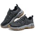 Skechers OUTDOOR Anti-Slip Wear-Resistant Low-Top Casual Shoes Men's Black Gray Color Черный, 39
