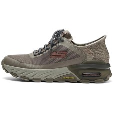 Skechers Durable Breathable Low-Top Casual Shoes Men's Green Зеленый, 42.5